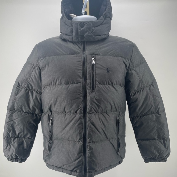 Polo Ralph Lauren Other - Polo by Ralph Lauren Boys Charcoal Black Puffer Coat
